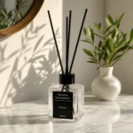 Premium Αρωματικό Χώρου (Diffuser) σε Τετράγωνο Γυαλί - Whiskey Caramel (100ml) - Image 3
