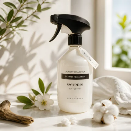 Αρωματικό σπρέι υφασμάτων Soft Cotton 500ml, σειρά Serene - The Olphactory, byOlympia
