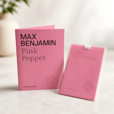 Αρωματική κάρτα Pink Pepper Max Benjamin με τη συσκευασία της